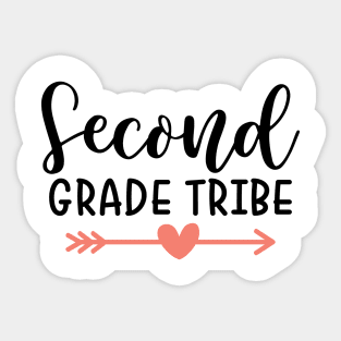 Second Grade Tribe Funny Kids School Back to School Sticker